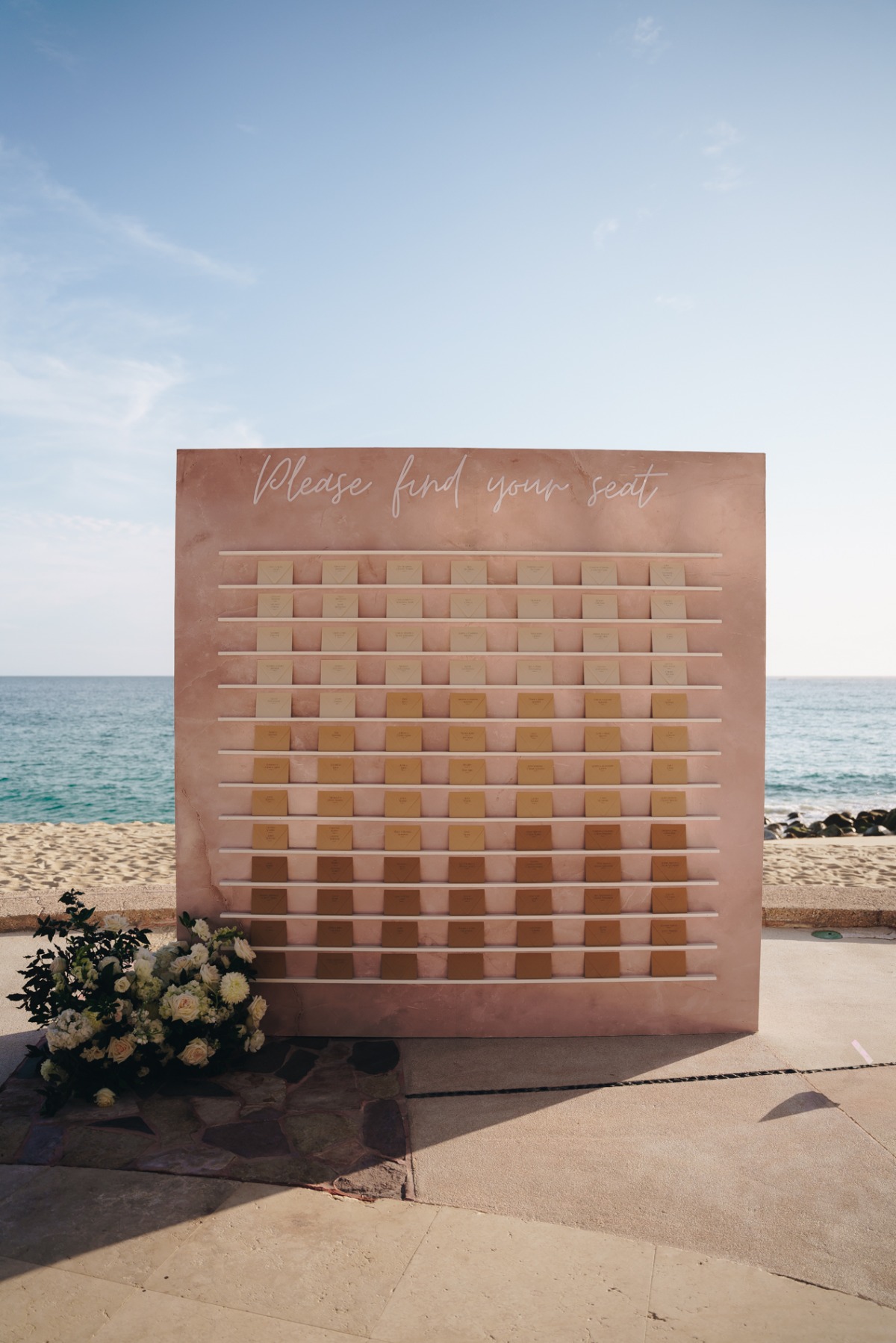 ombre seating chart