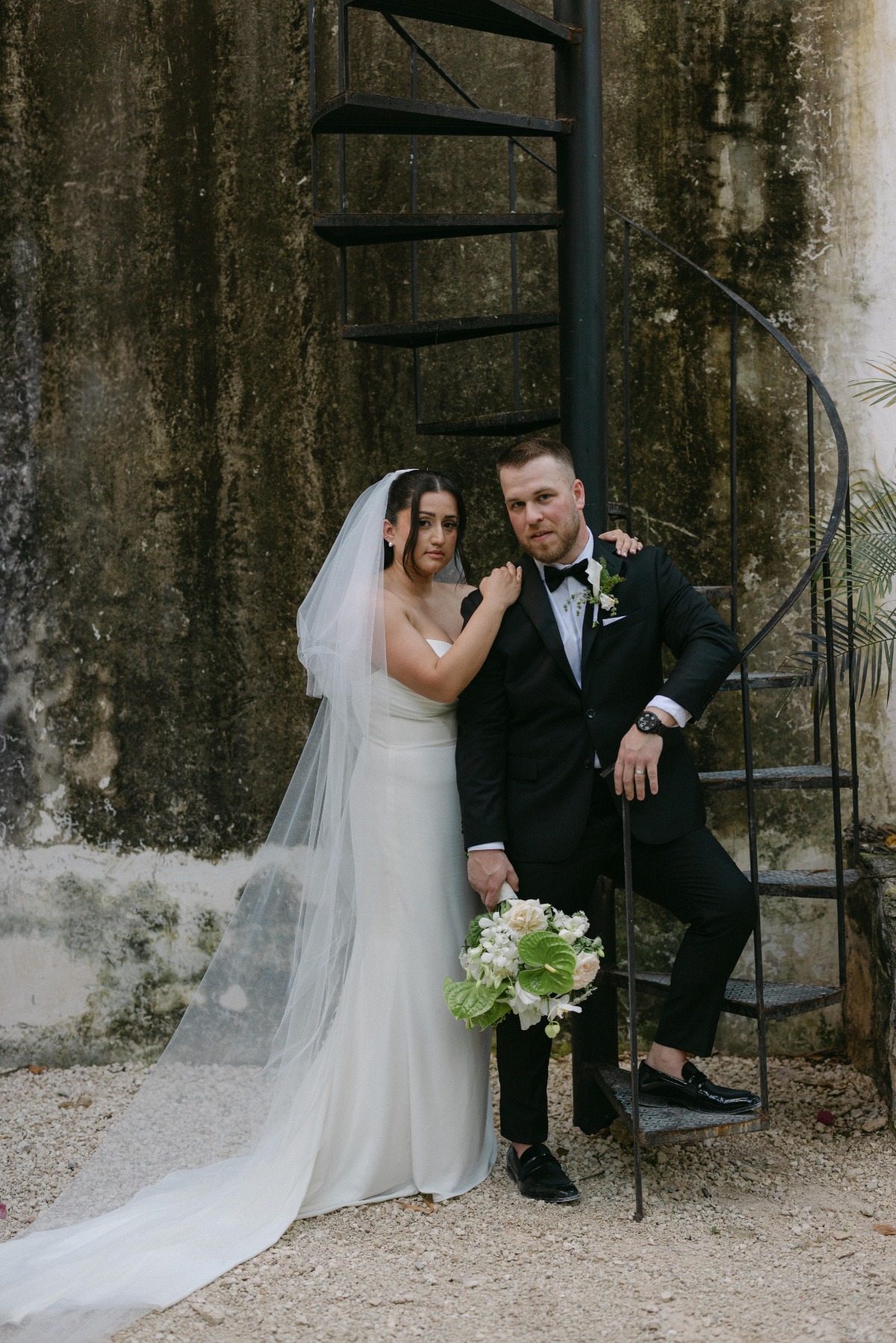 couples pose idea for wedding