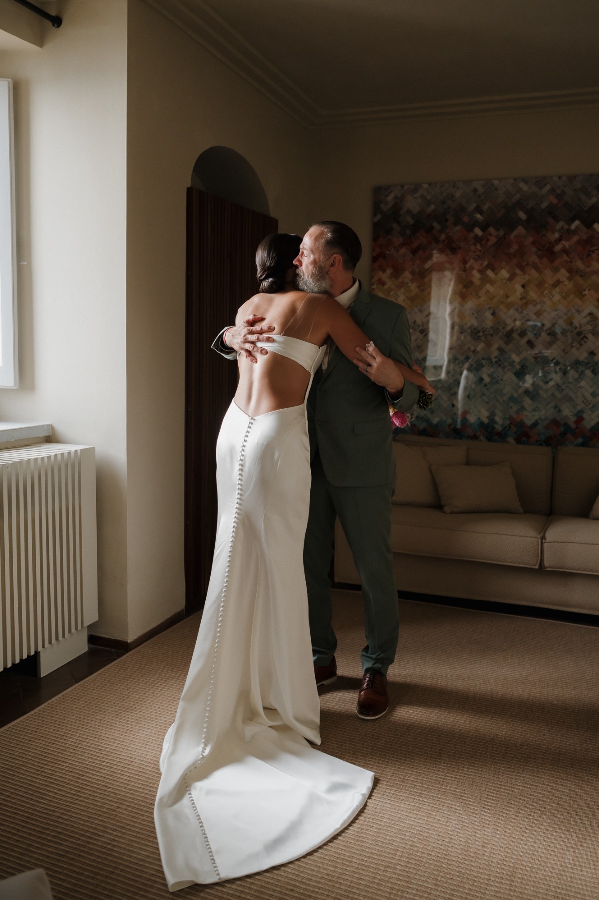open back wedding dress