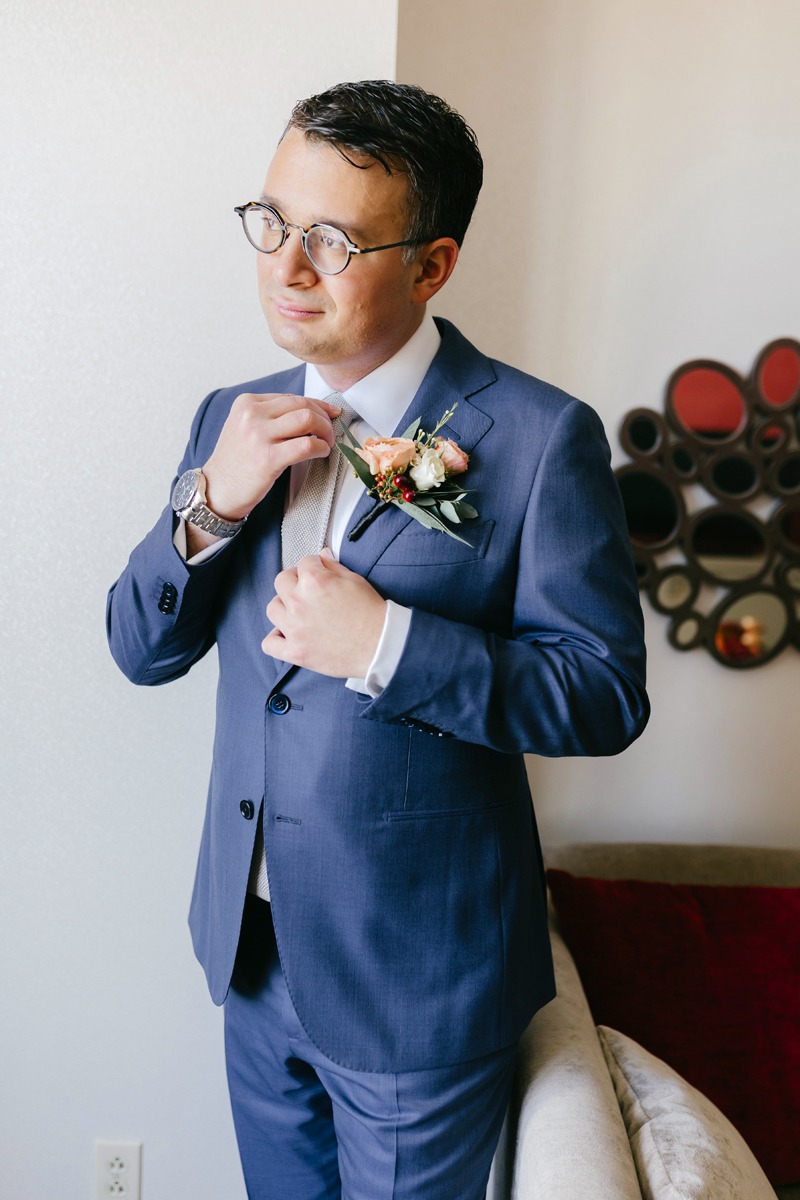 groom in blue ideas