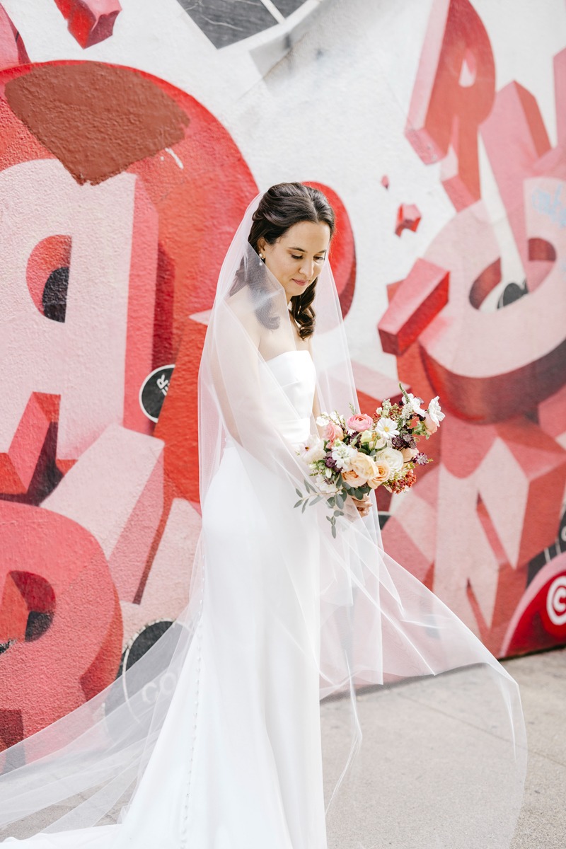 simple yet chic bridal look