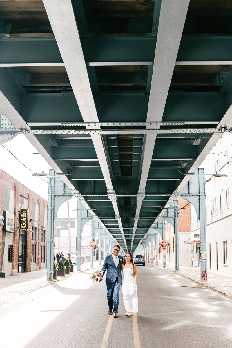 train tracks wedding photo idea