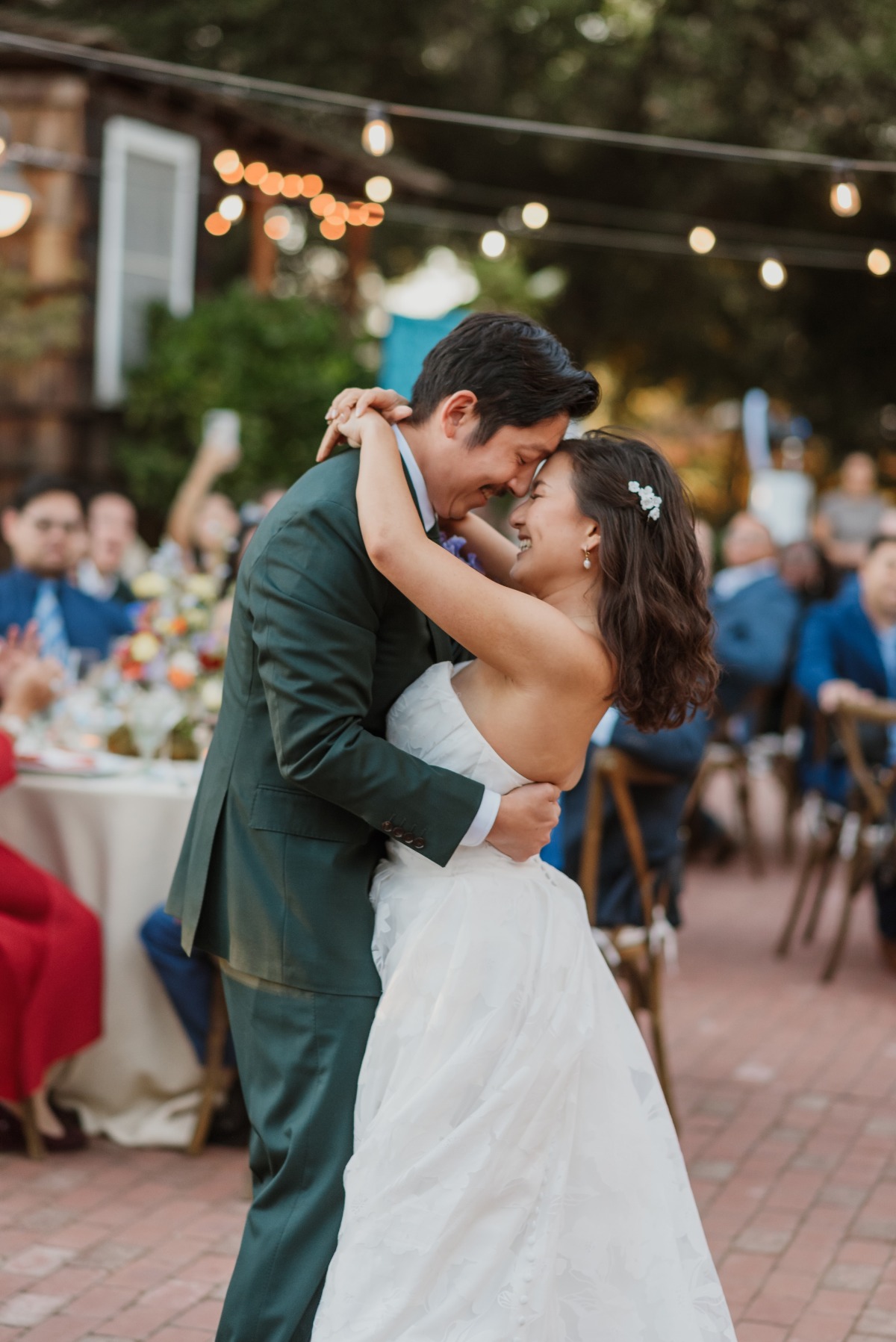 outdoor wedding reception