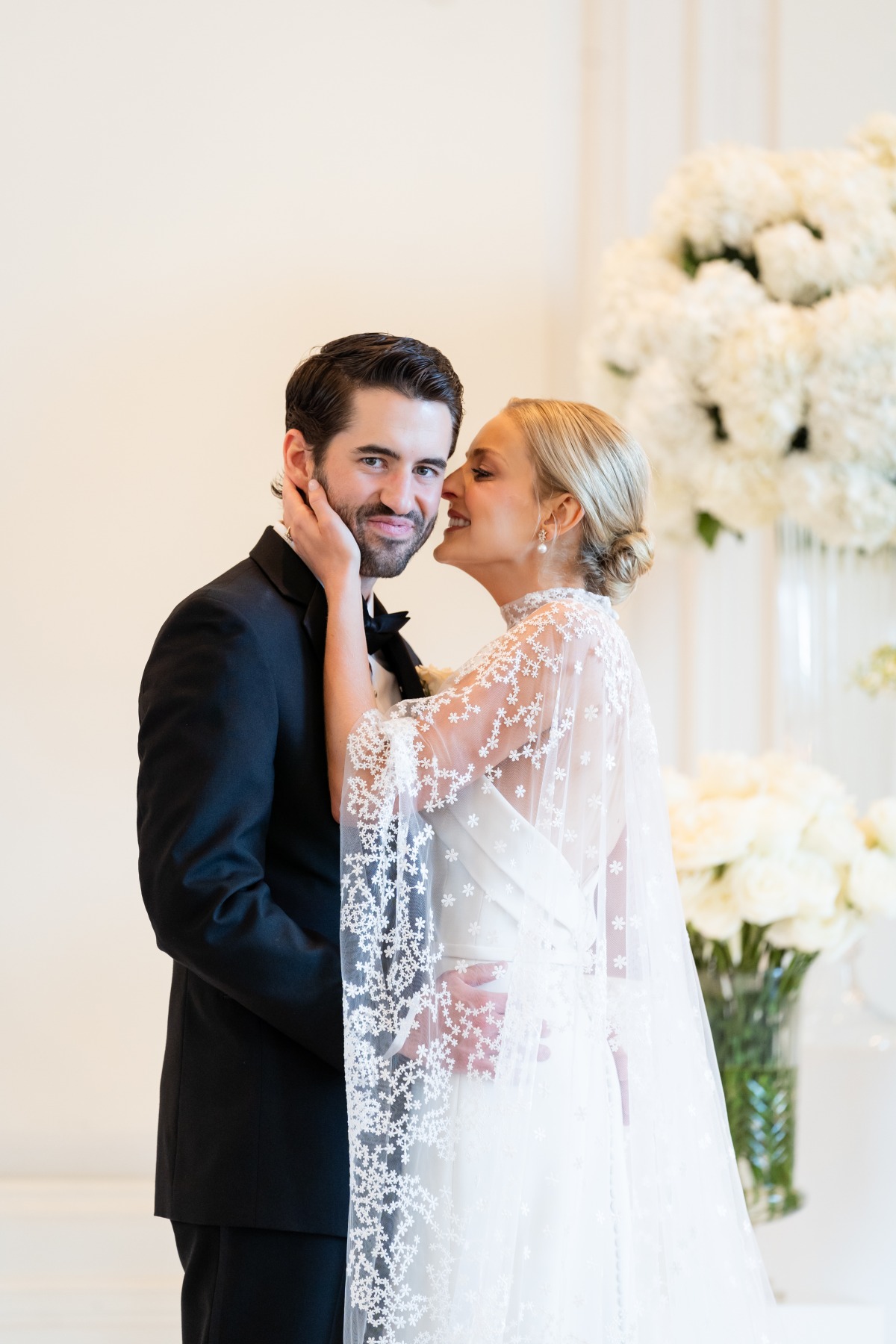bridal cape wedding style