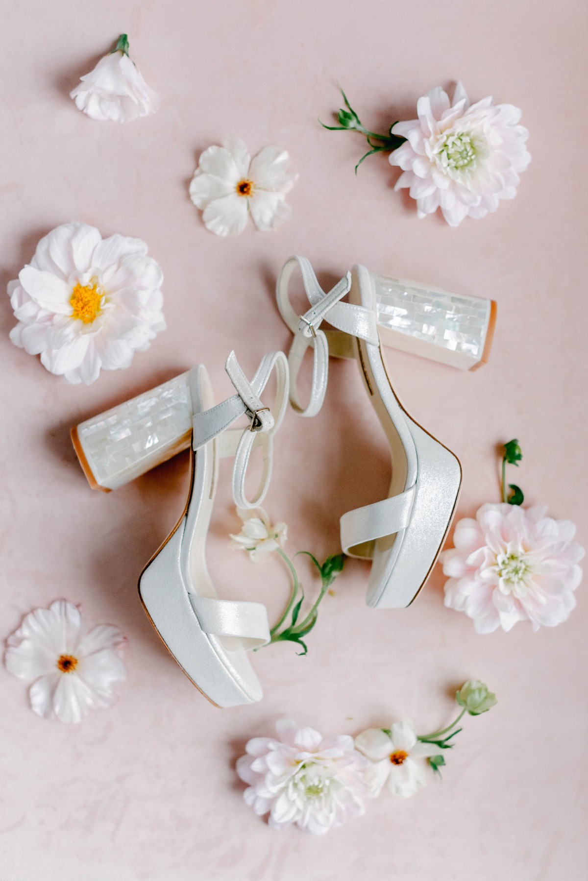 mother of pearl wedding shoes