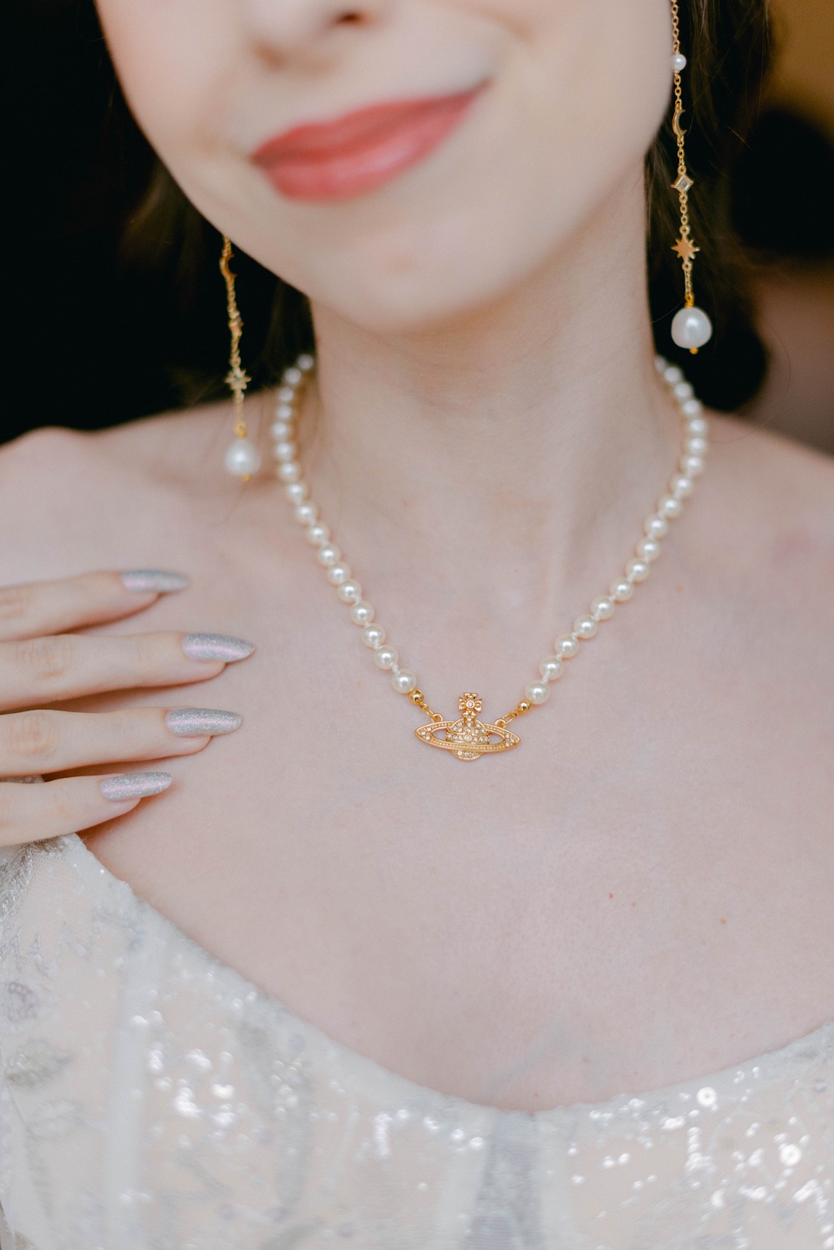 vivienne westwood pearl necklace for bride