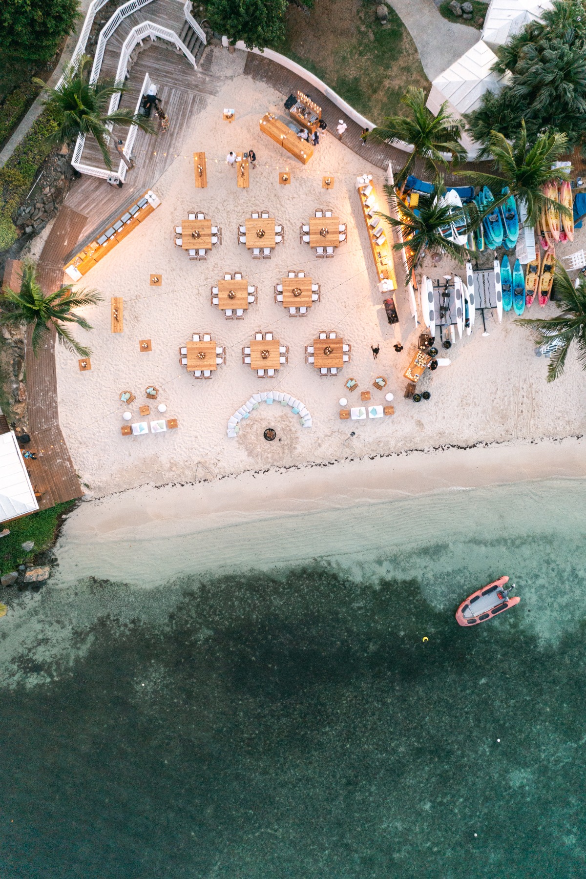 drone wedding photography in st thomas