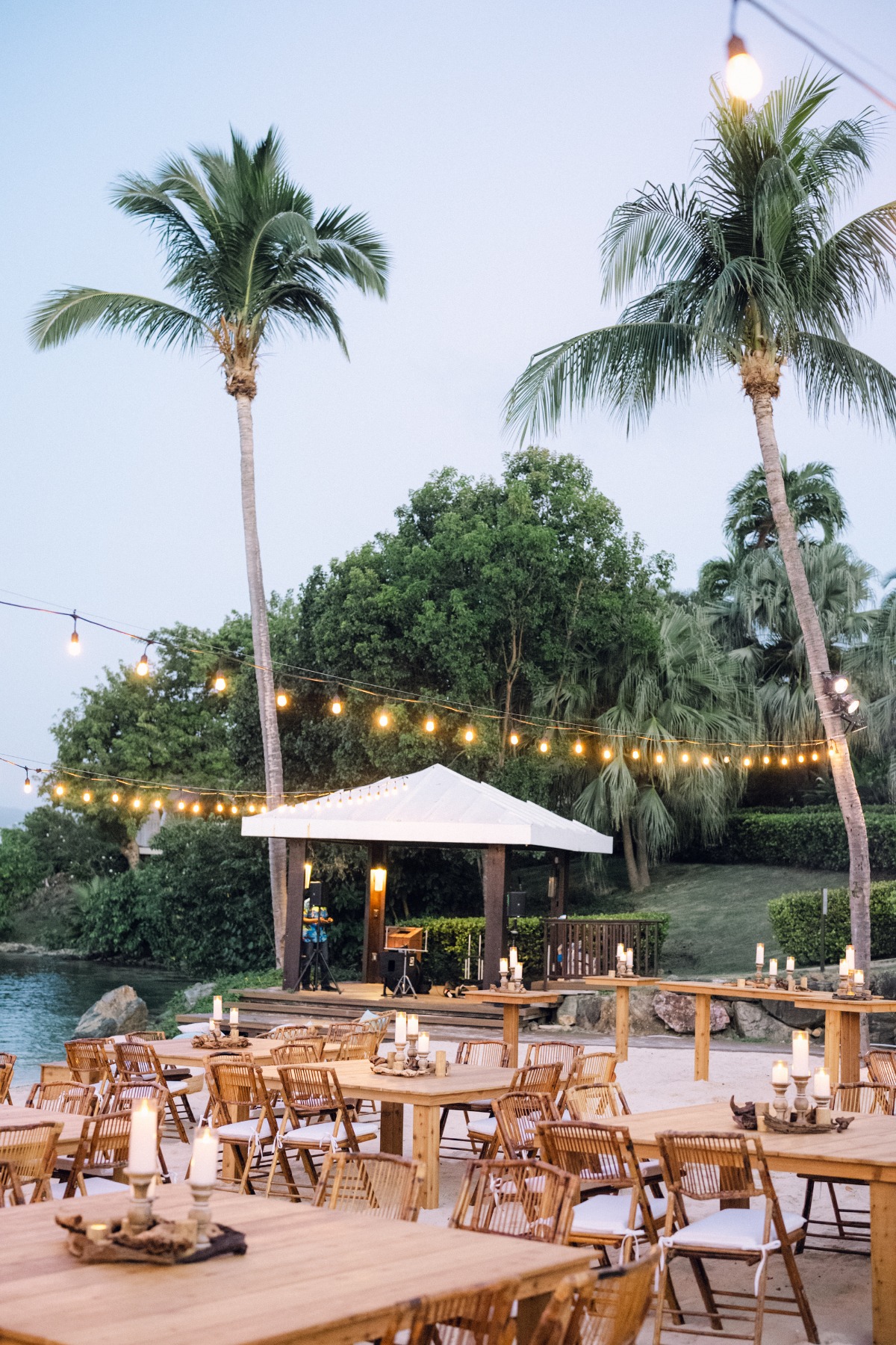 beach wedding welcome party st thomas