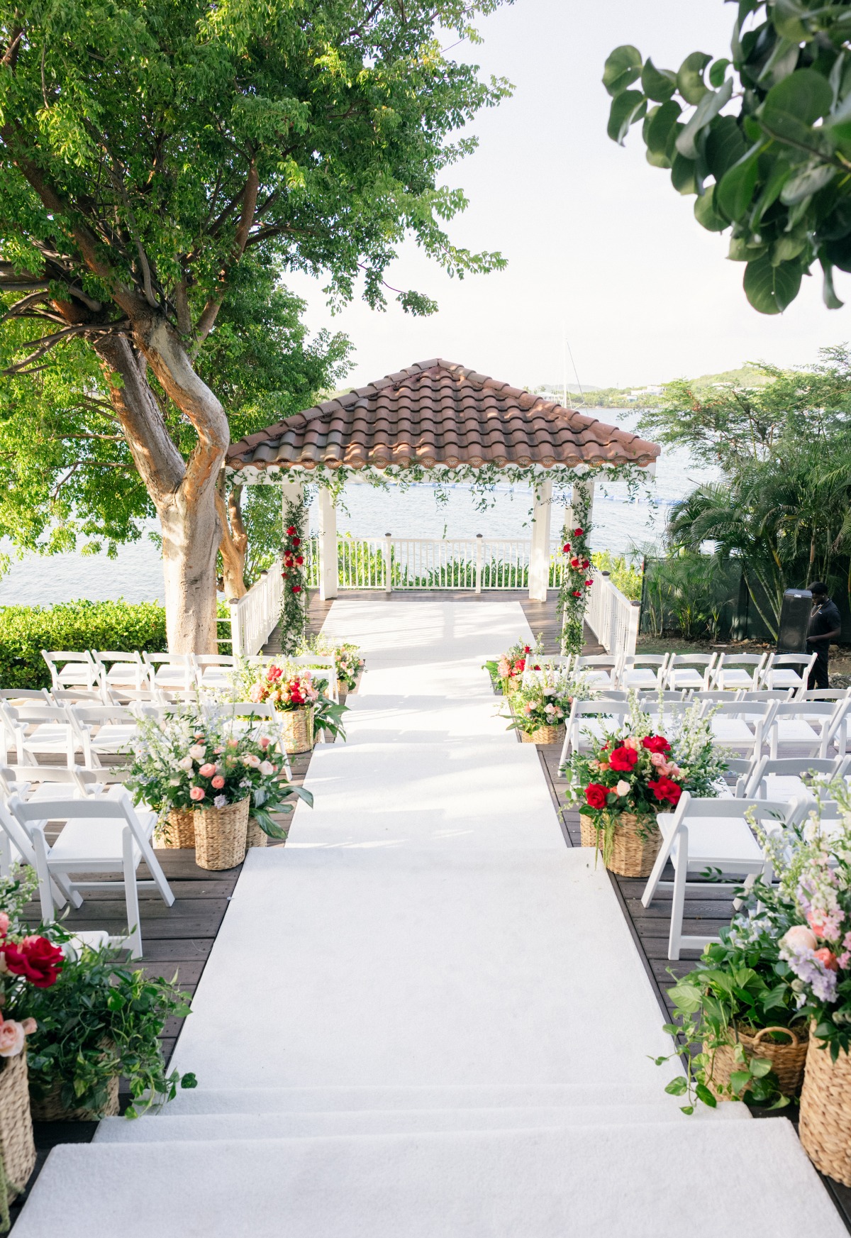 simple oceanfront wedding ceremony
