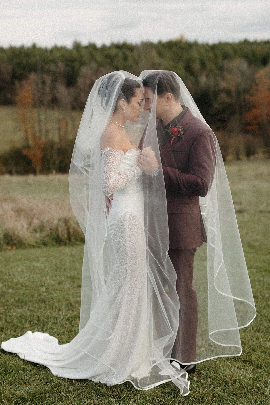 portrait under a veil