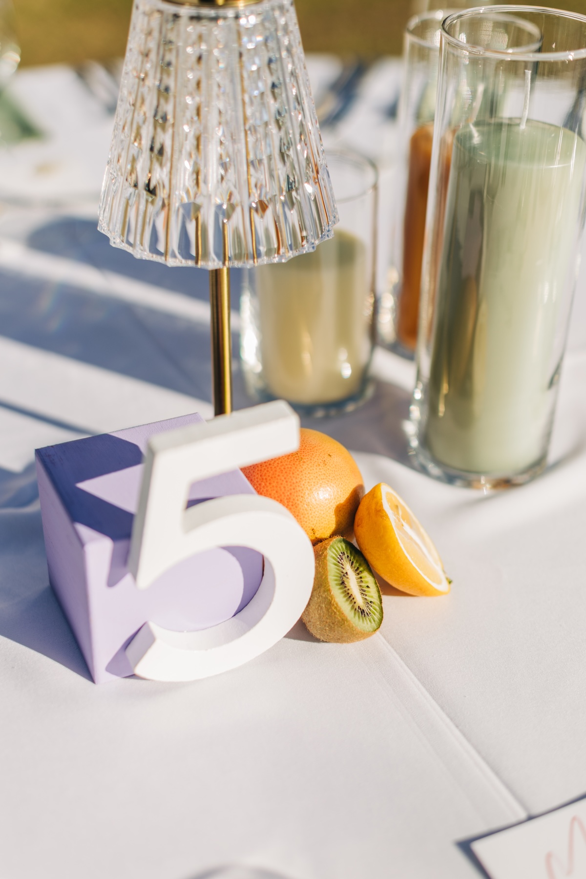 modern table number