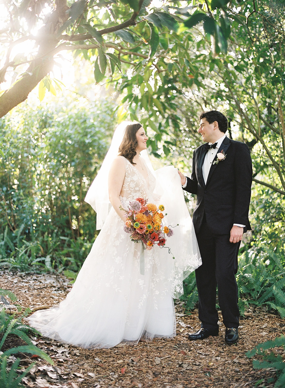 woodsy wedding portraits