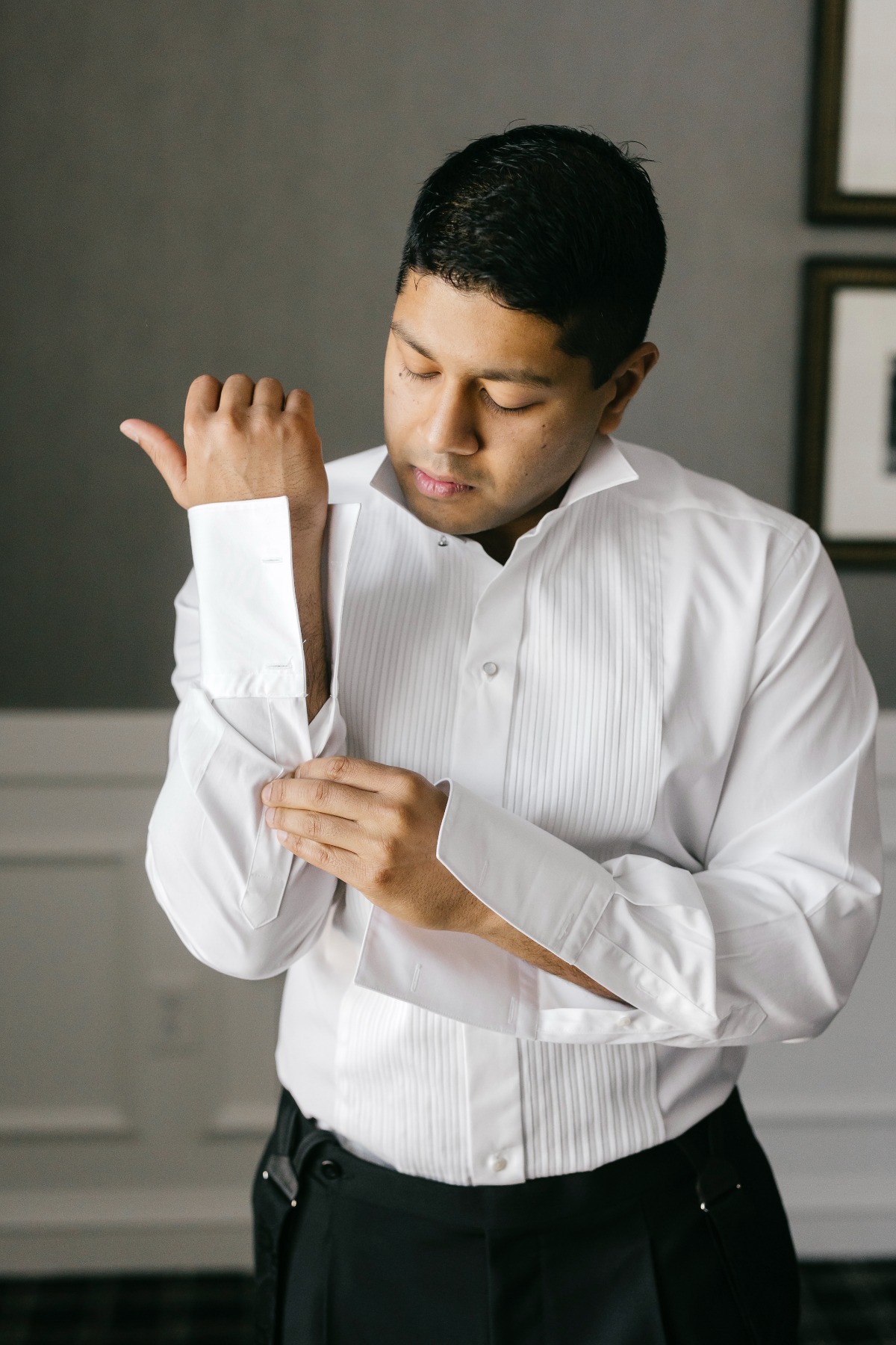 groom getting ready