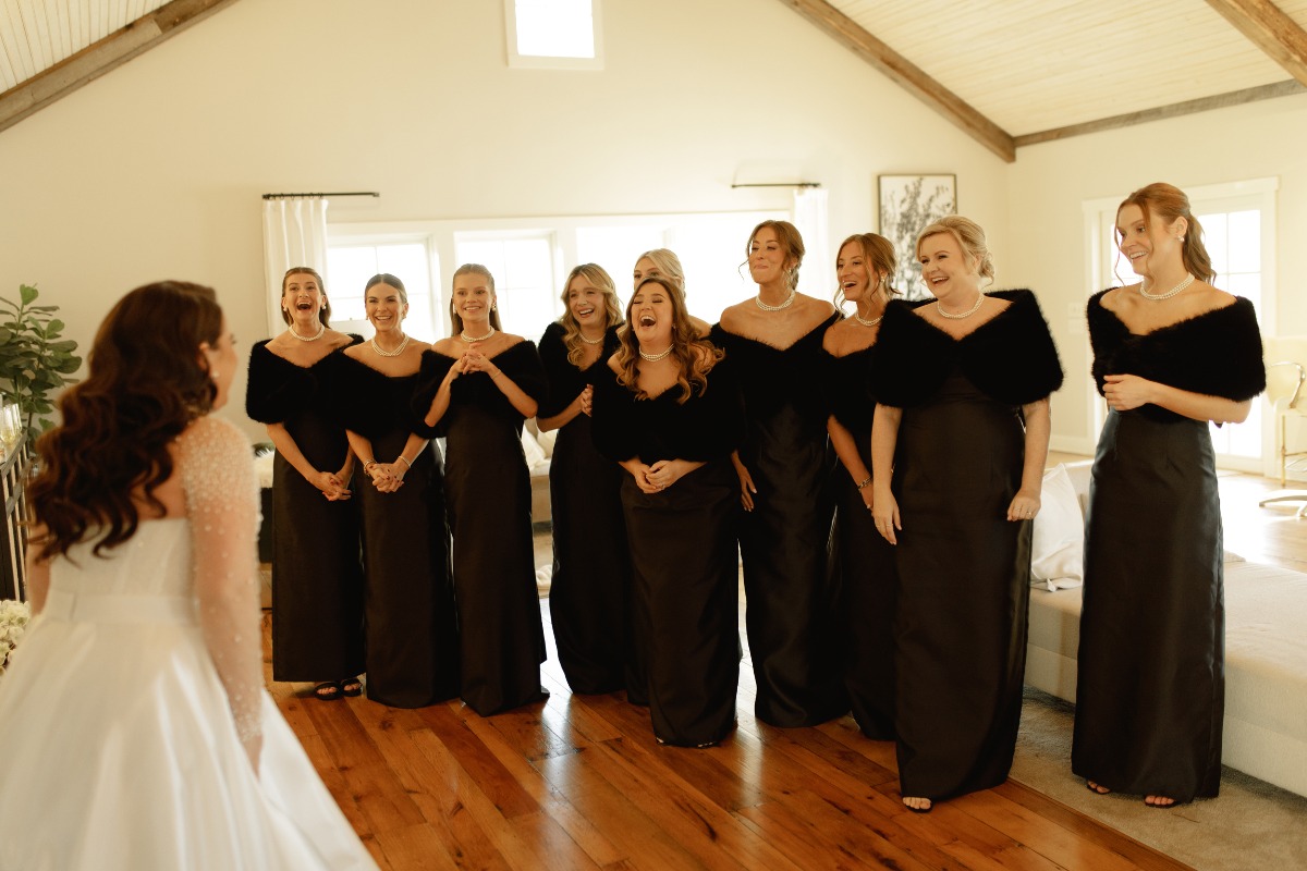 black bridesmaid dresses
