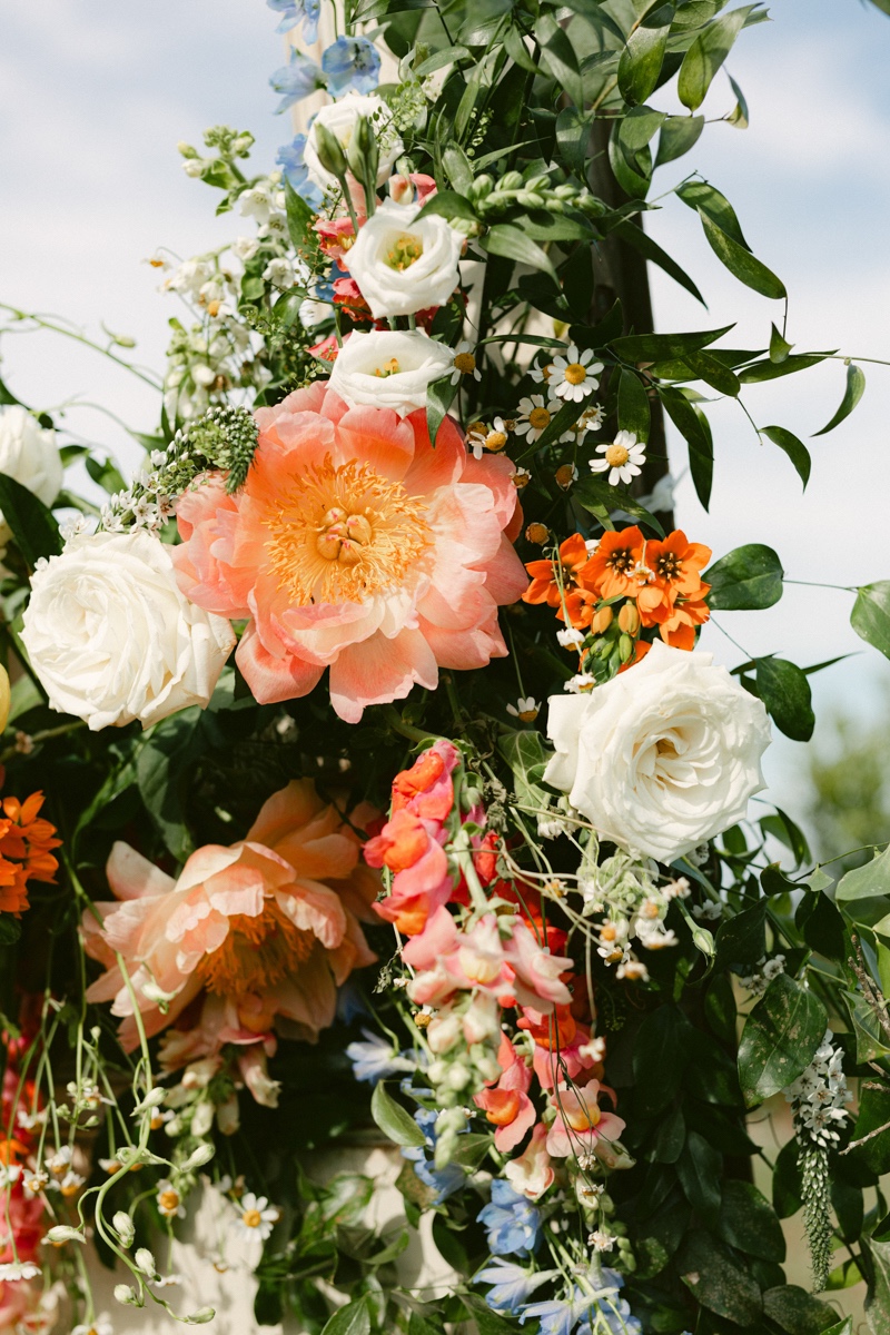 peony wedding flower arrangements
