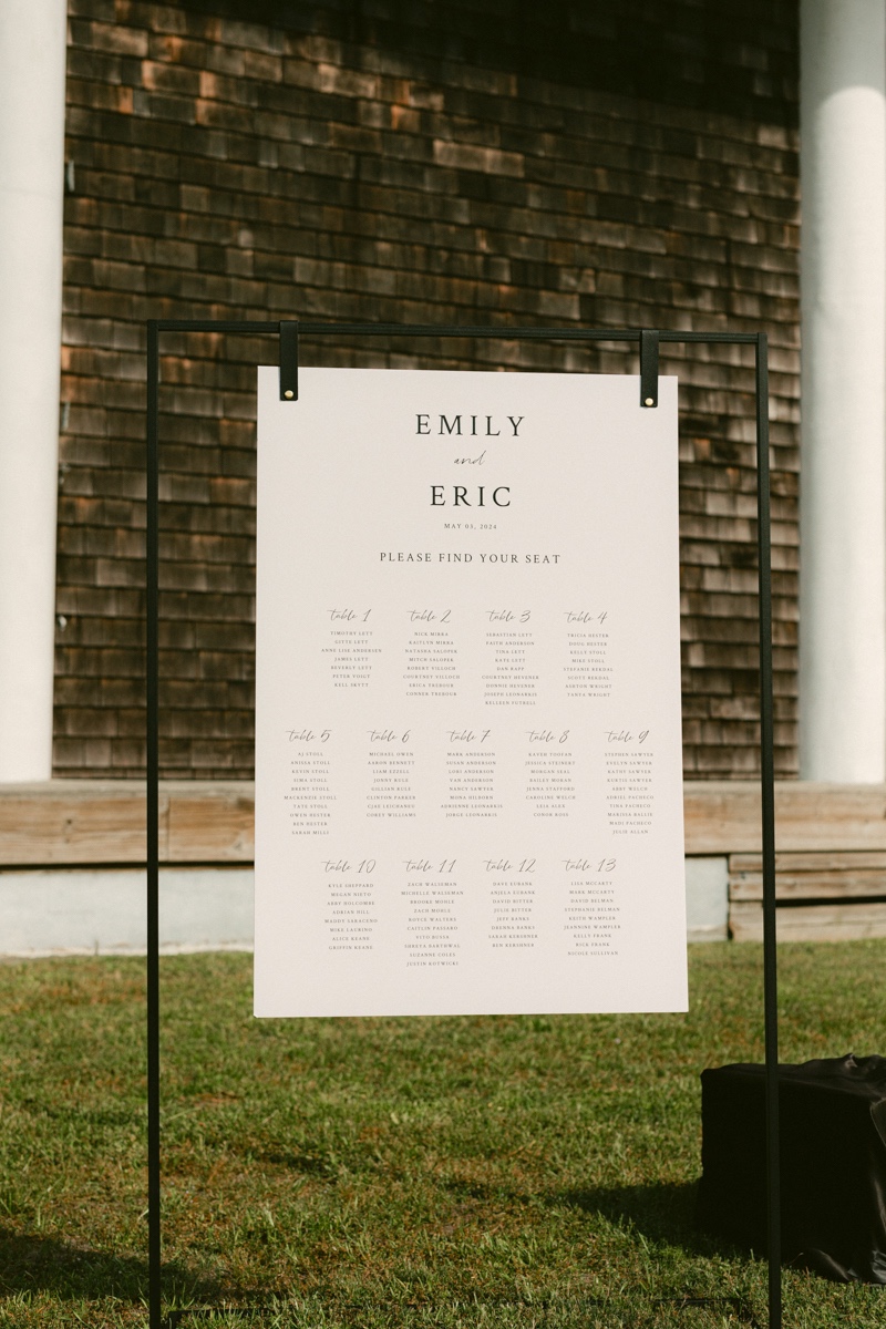 minimalist wedding signs