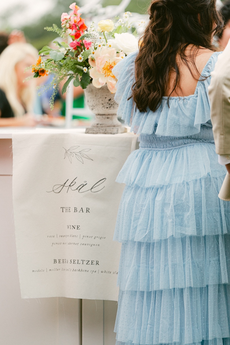 blue bridesmaid dress