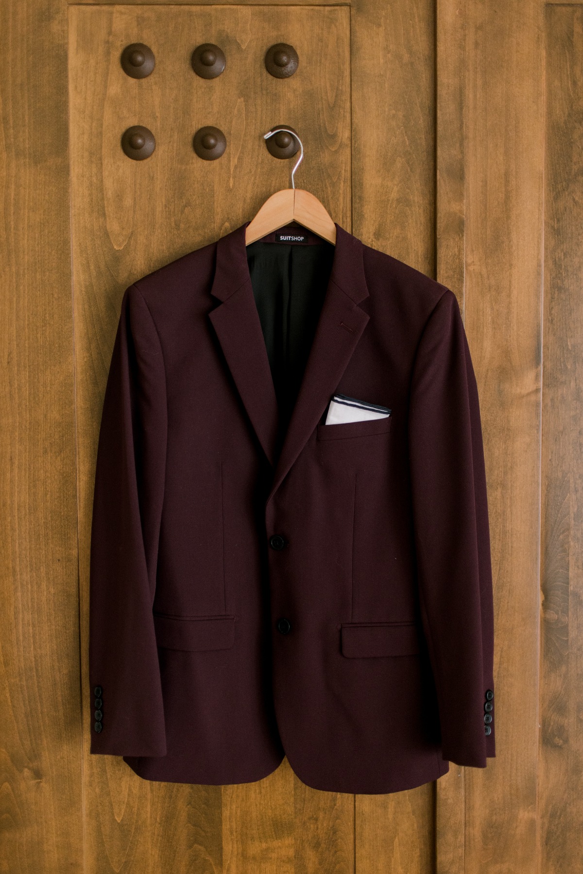 burgundy wedding suit