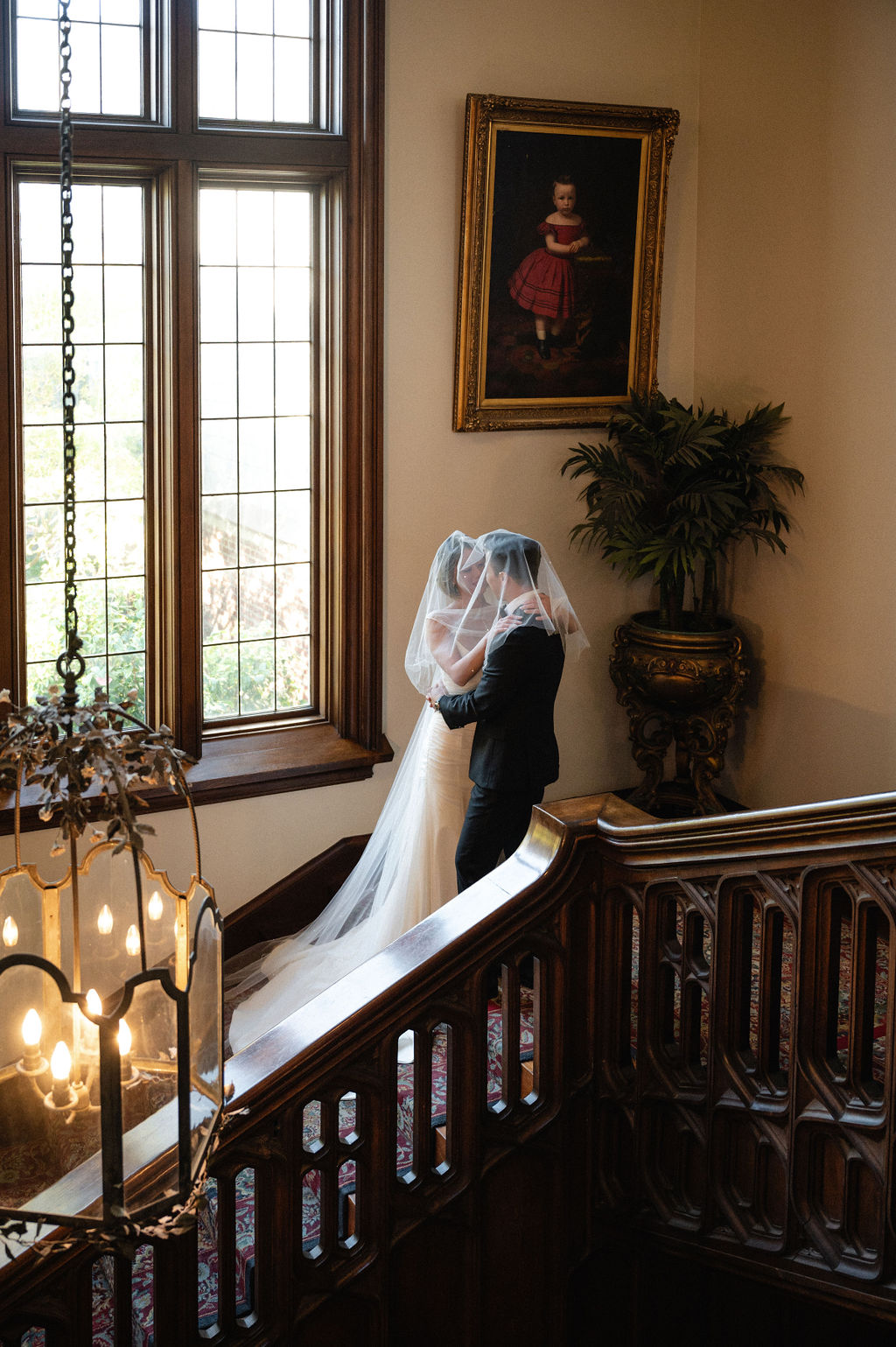 first look on staircase