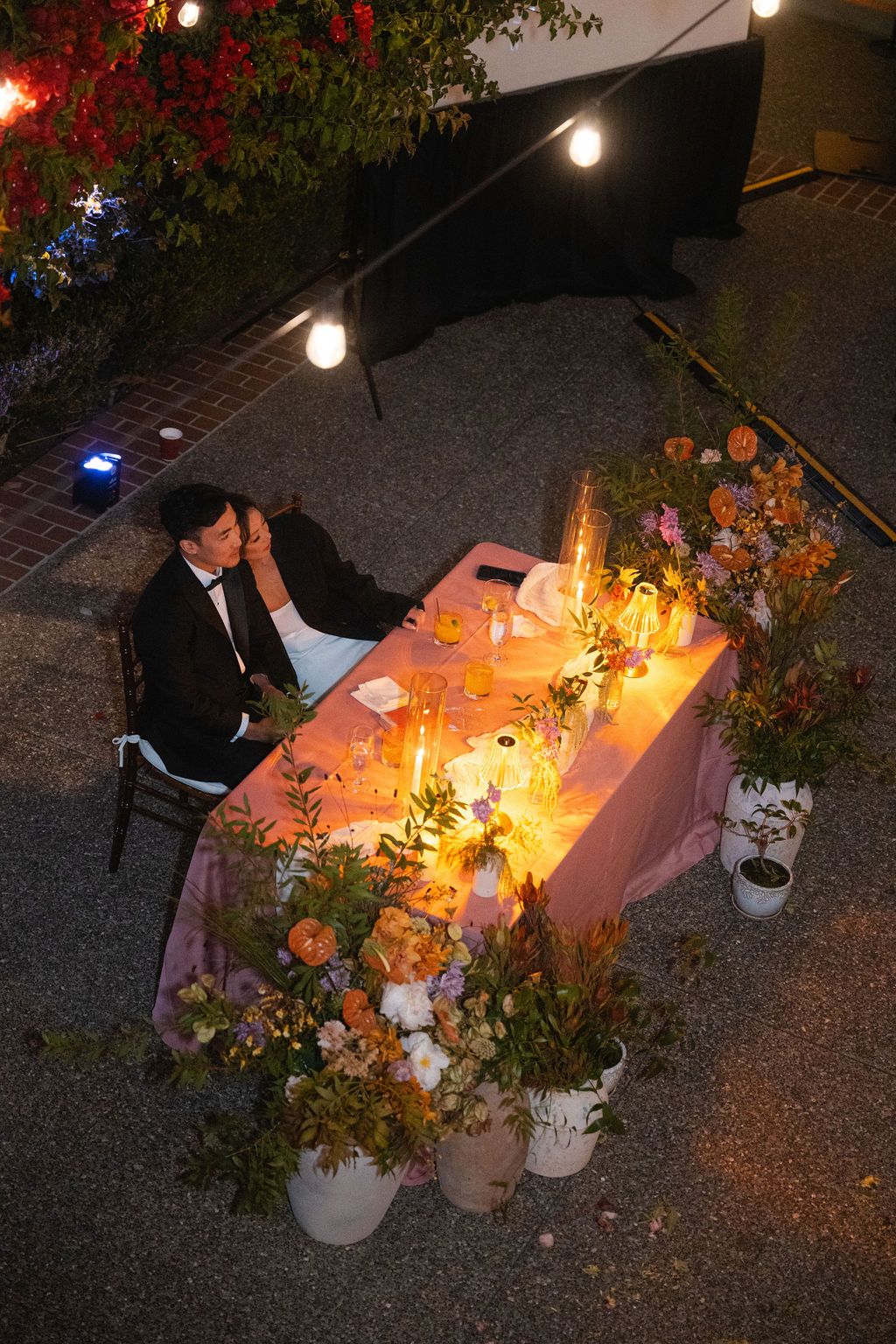 night wedding reception photos