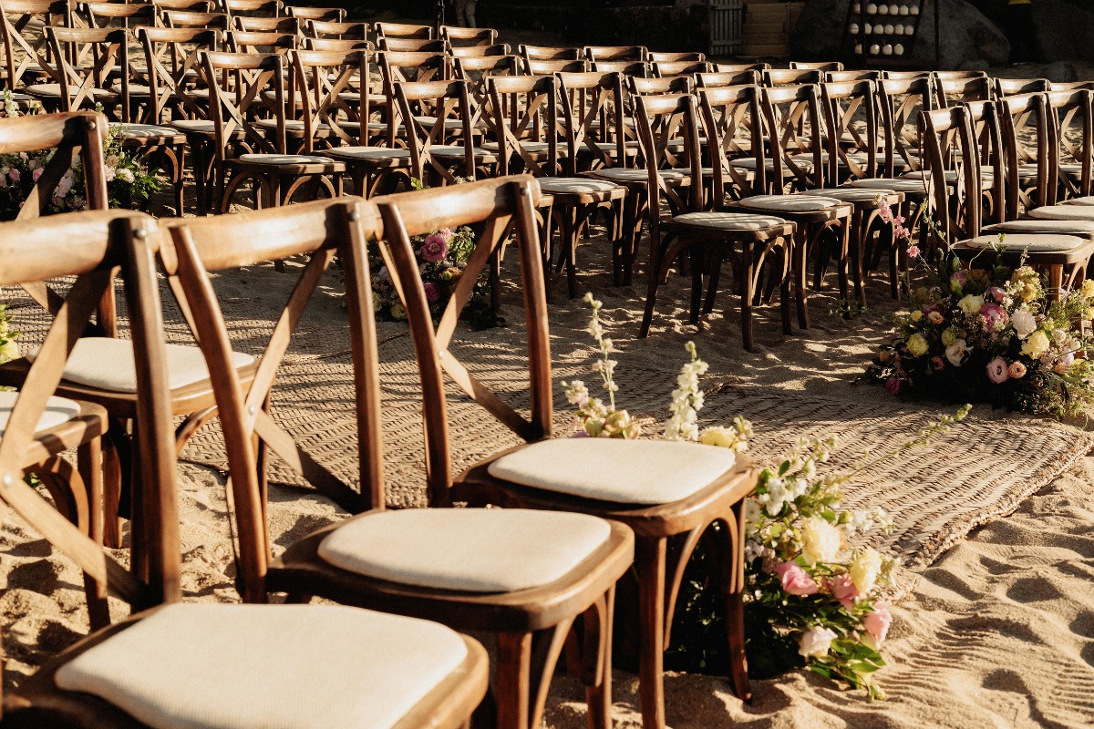 beach wedding ceremony aisle ideas