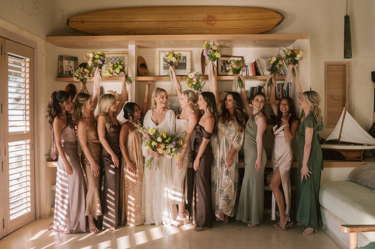 plum and sage bridesmaid dresses