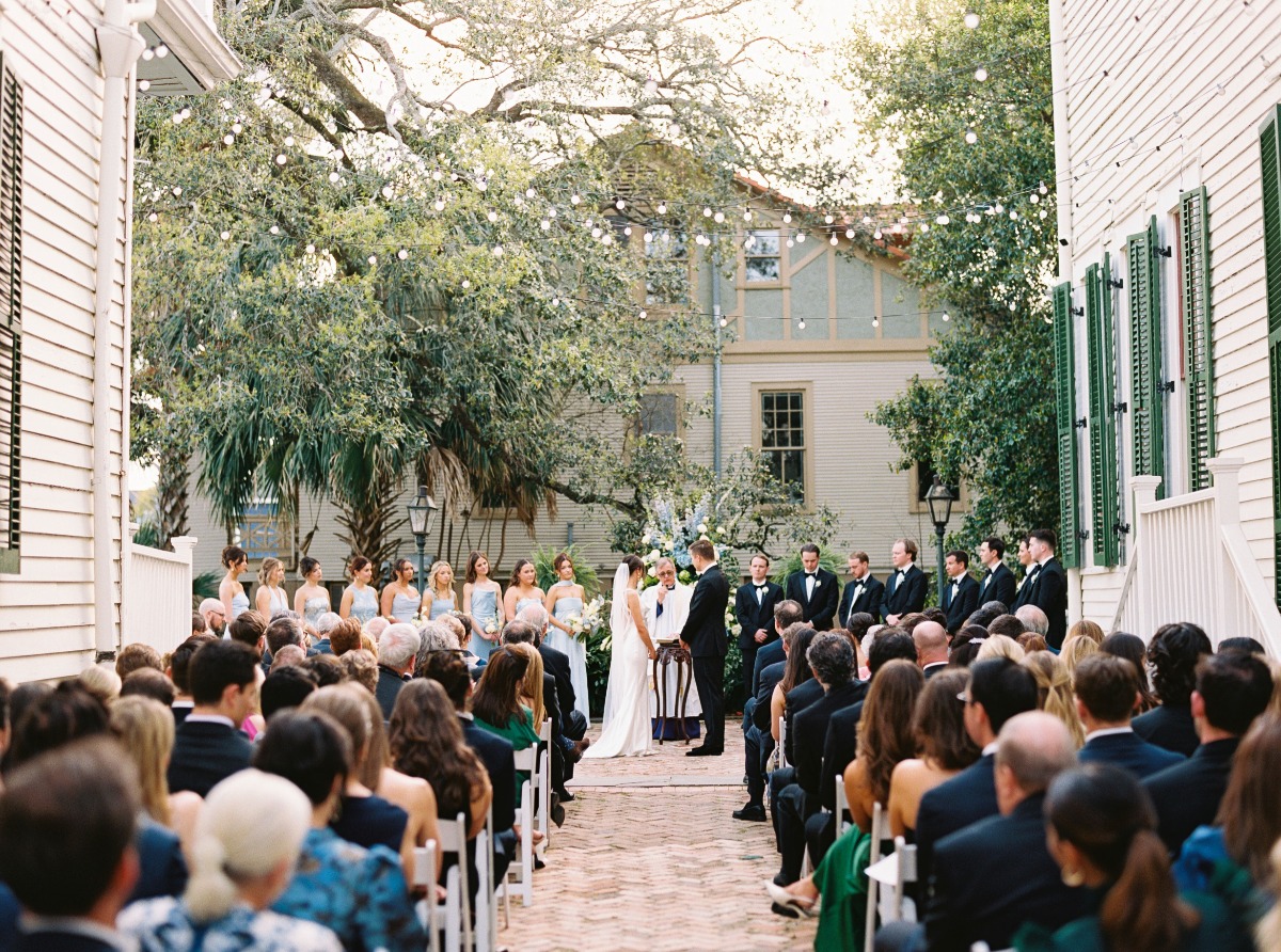 The Degas House wedding ceremony