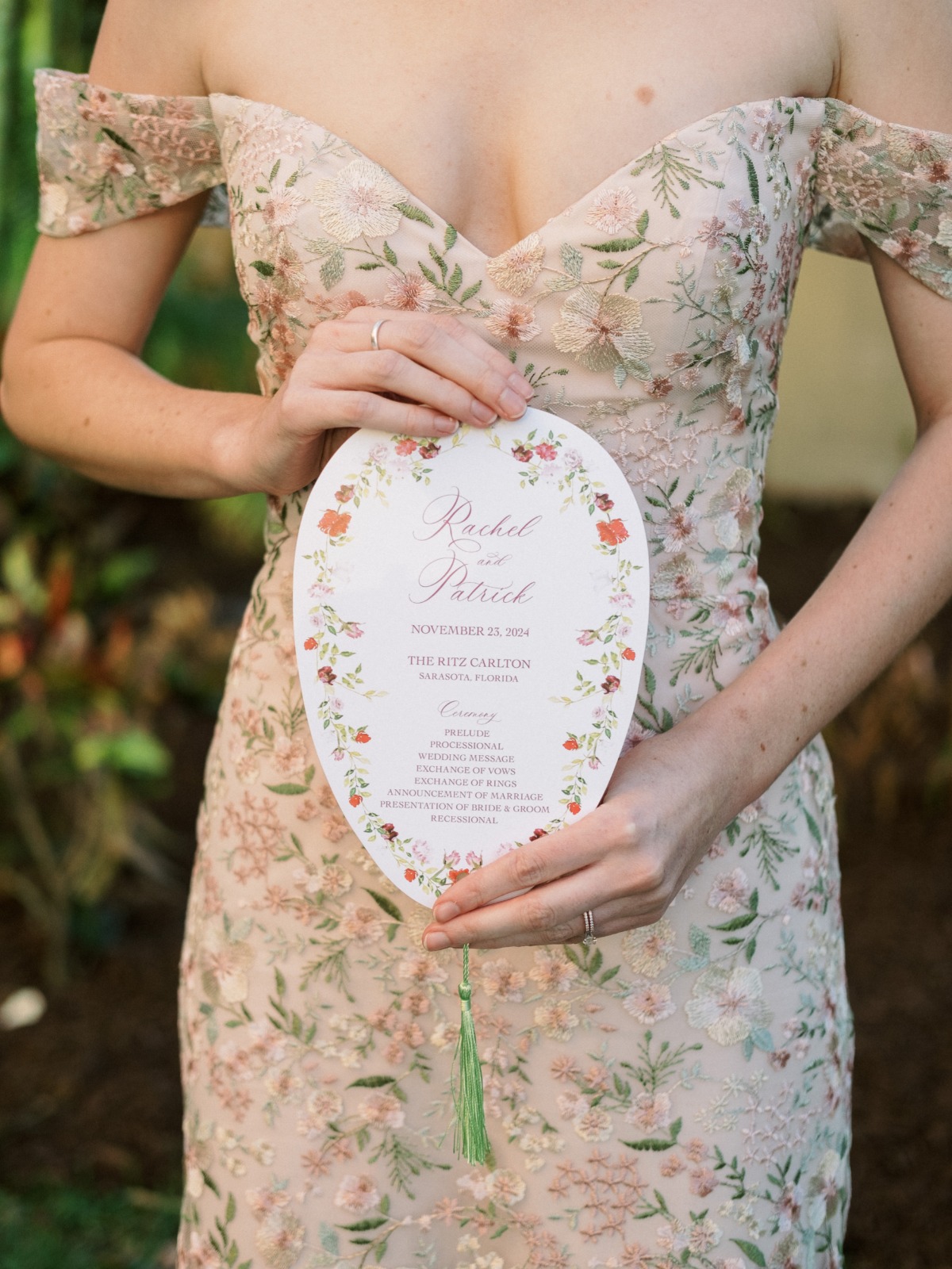 floral wedding invitation