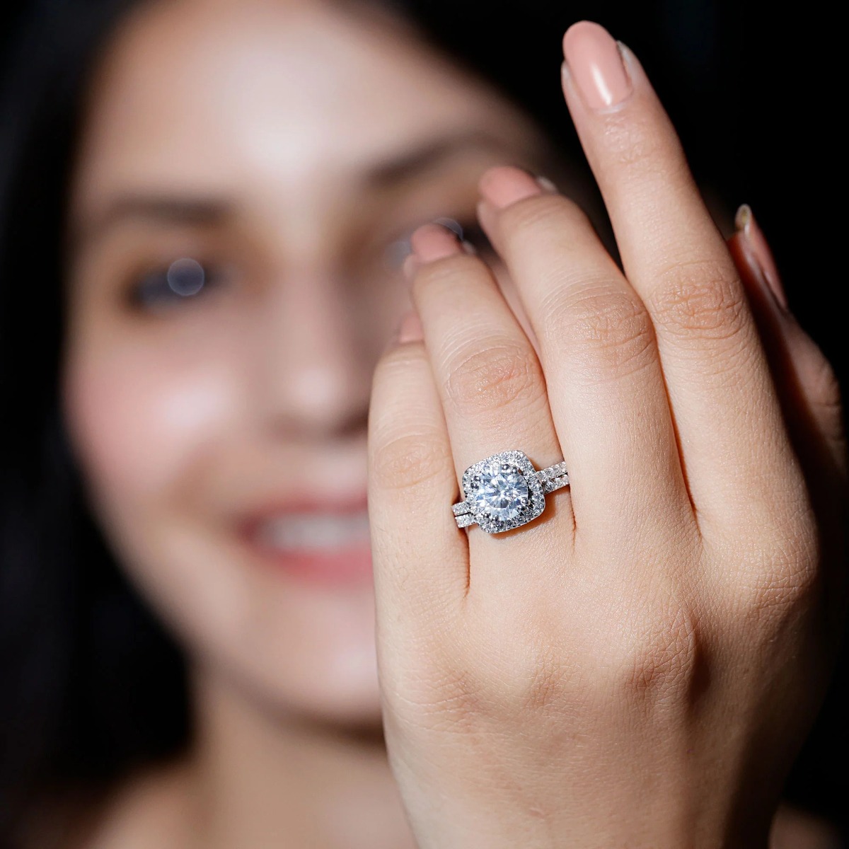 Halo Diamond Ring