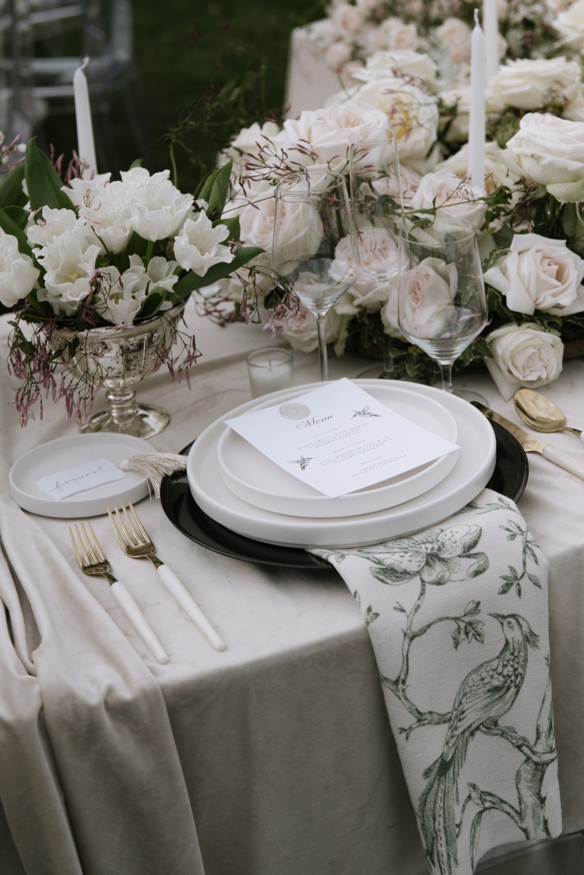 black tan and green wedding ideas
