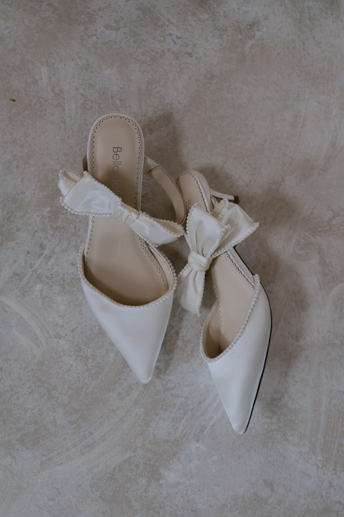 pointy toe bow pumps for wedding