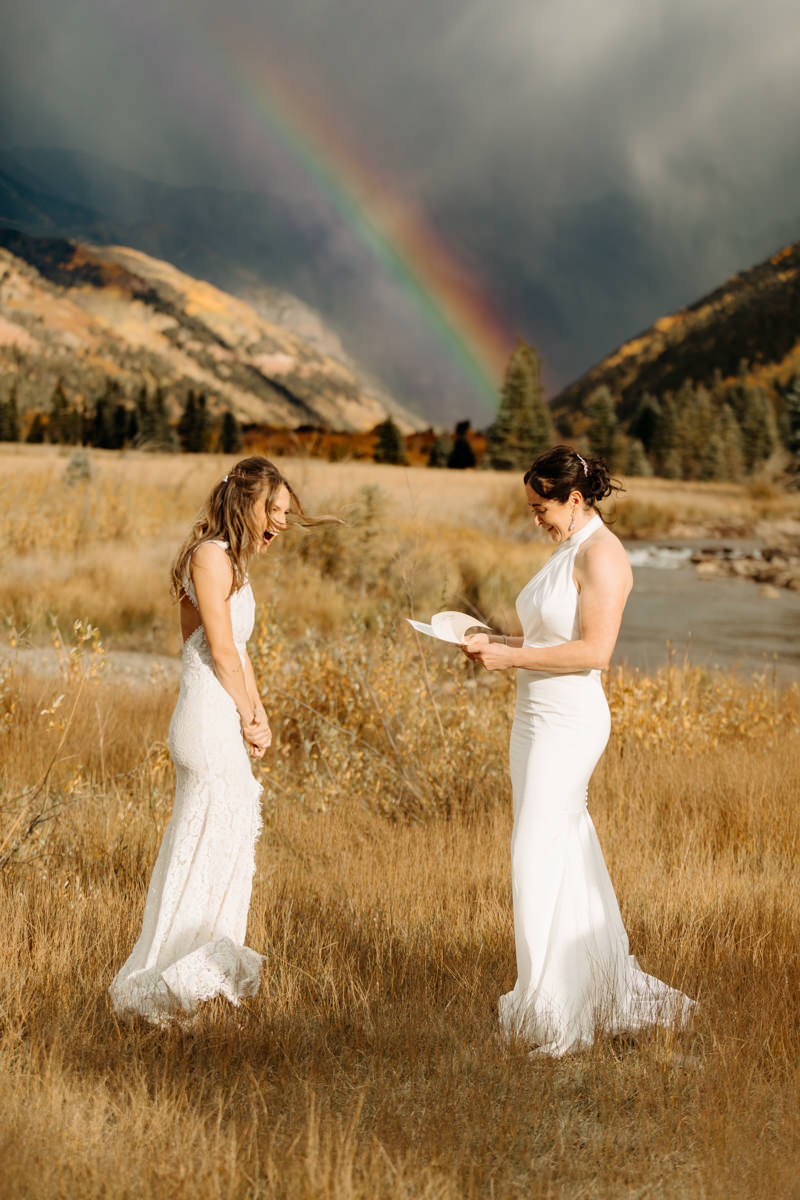 private national park wedding ceremony