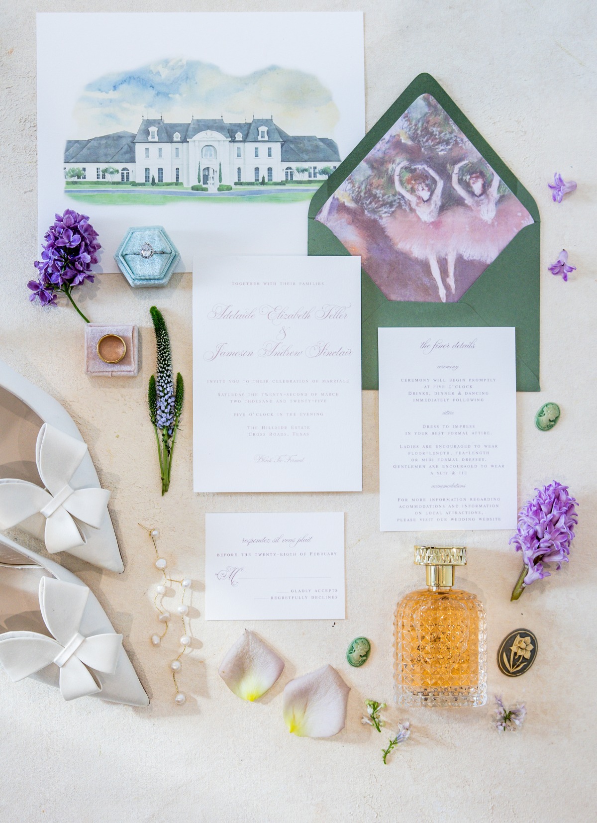 watercolor wedding invitations
