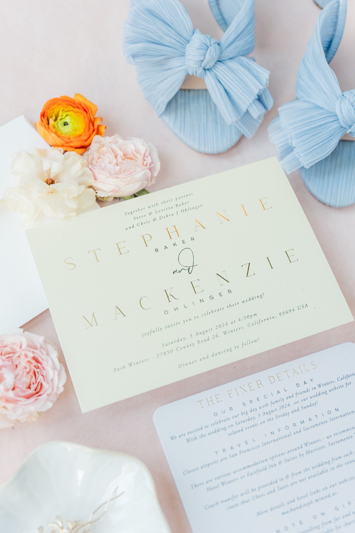 pastel wedding shoes