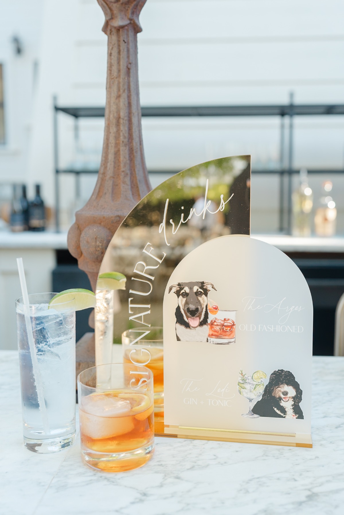 custom bar sign for wedding