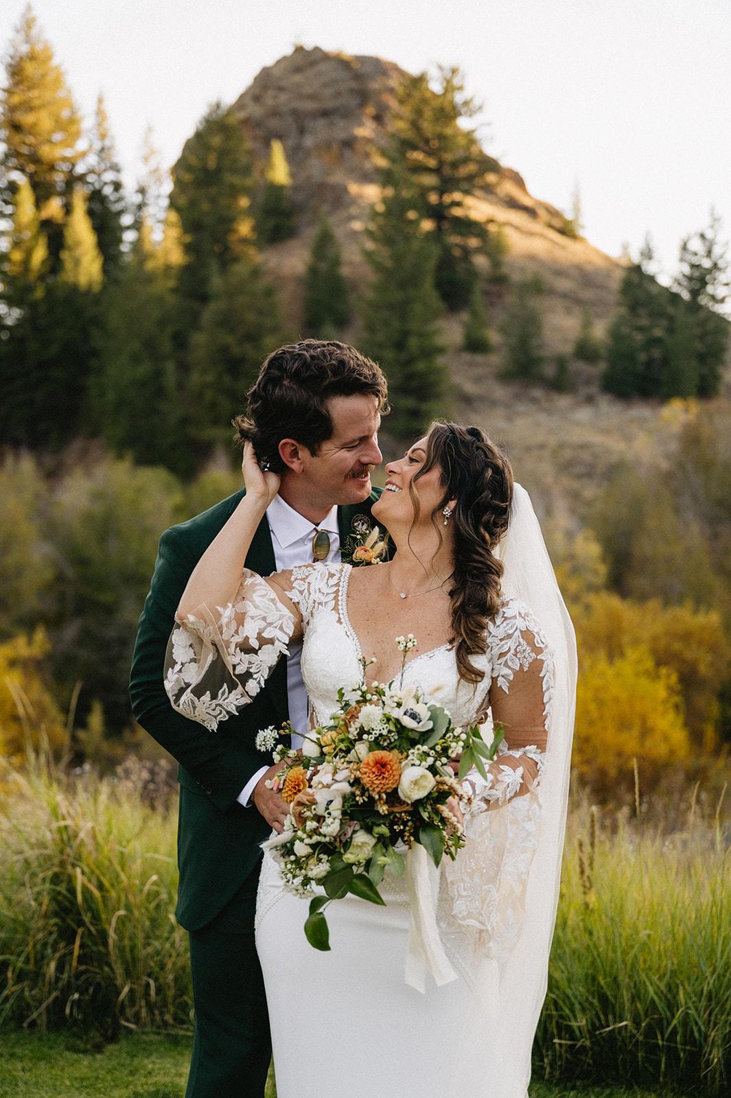 Sun Valley Idaho fall wedding