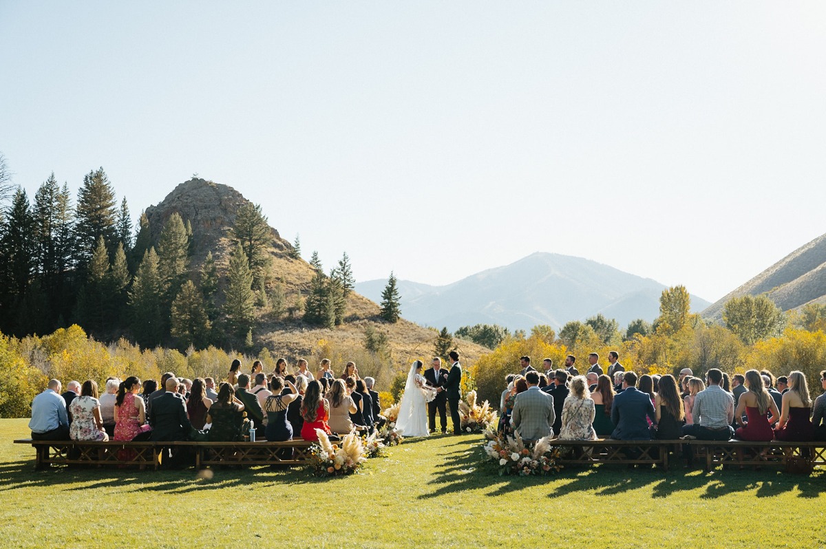 Sun Valley Idaho wedding ceremony