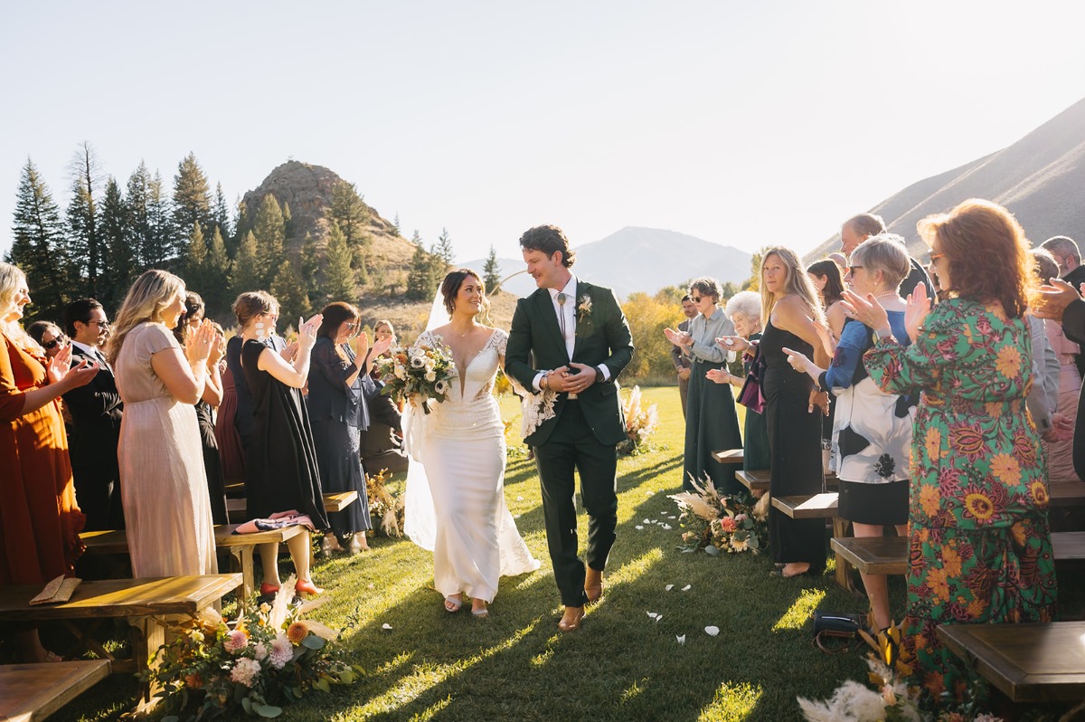 Sun Valley outdoor wedding ceremony