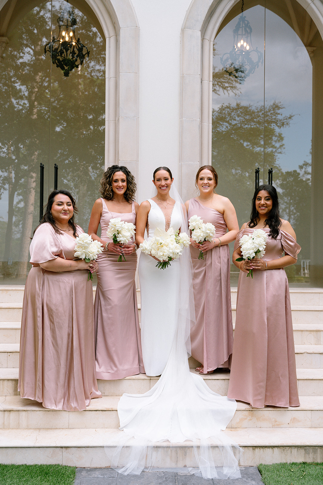 blush bridesmaid dresses
