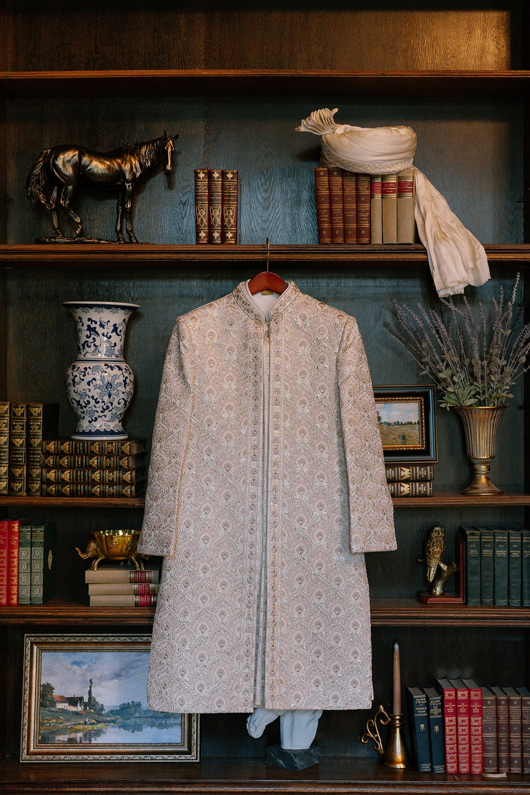 indian ivory grooms attire