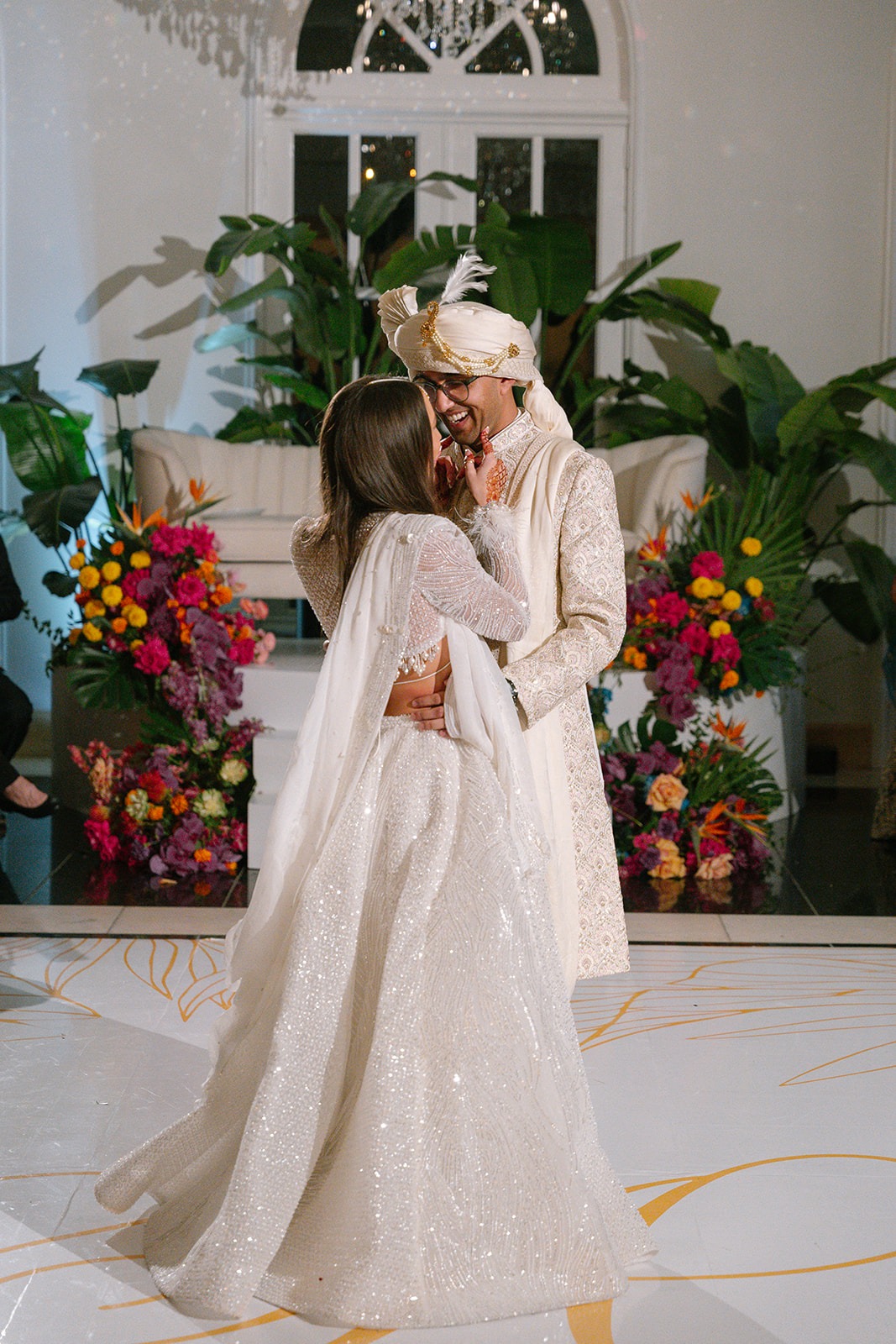first dance photo at indian wedding