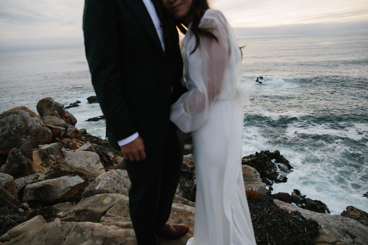 cliffside wedding portraits