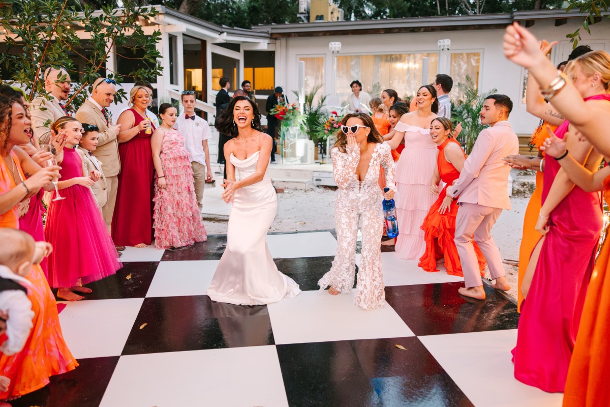 checkered dance floor 