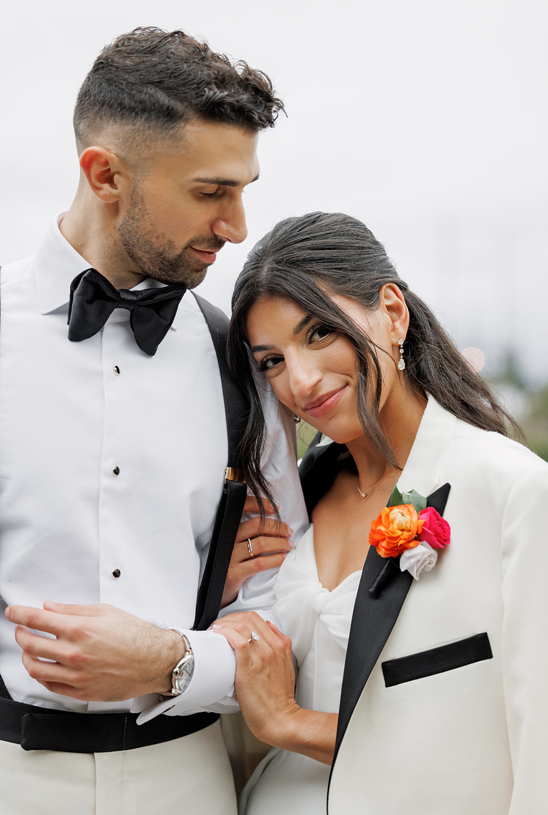 white tie groom