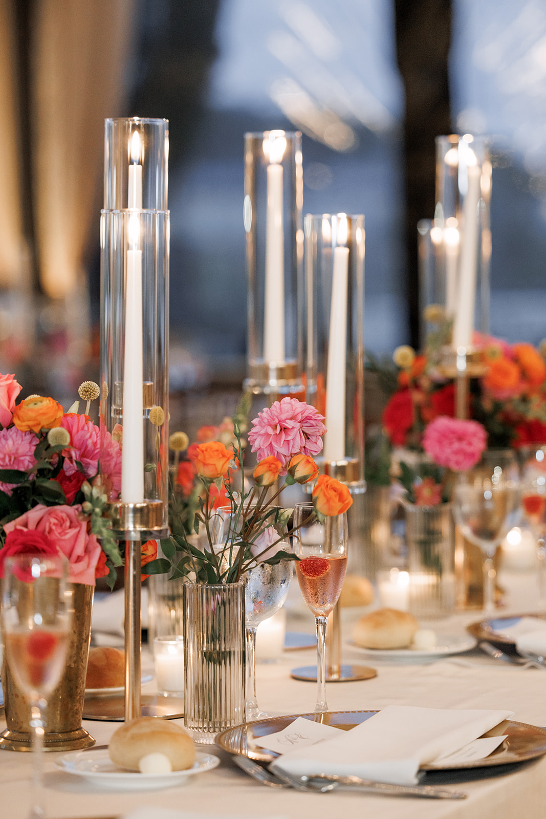 tall gold candlestick holders