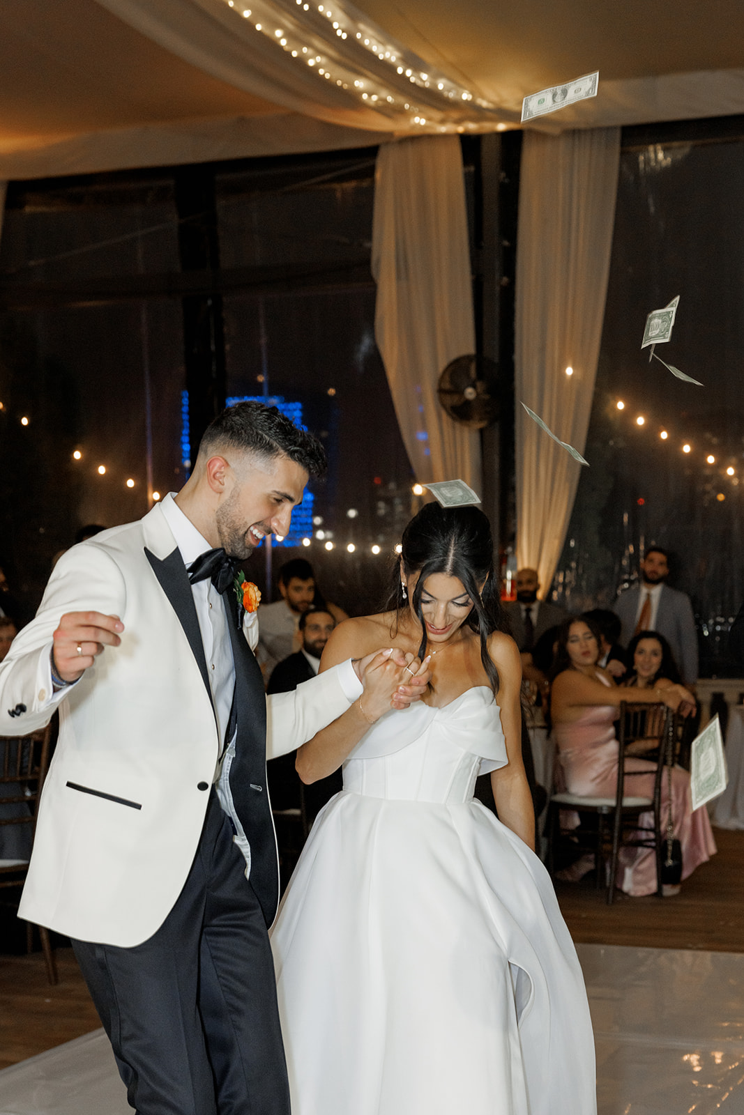 reception string lighting