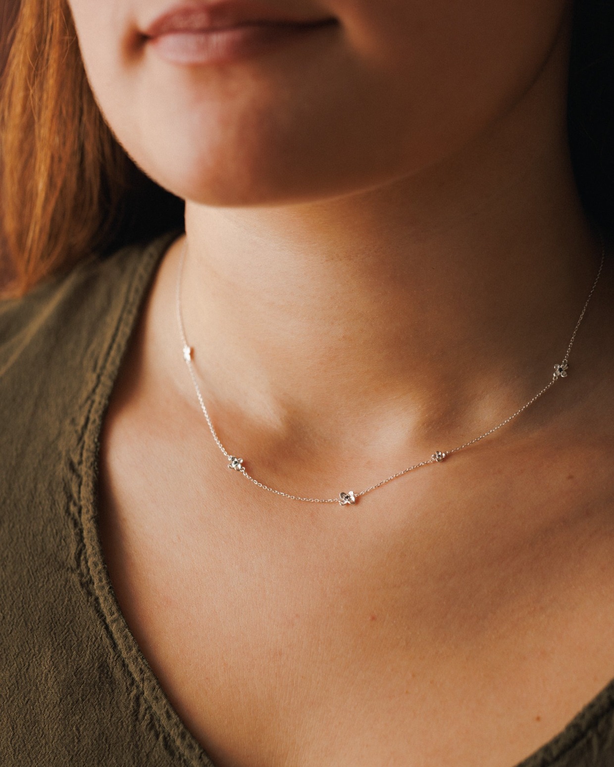 delicate bridesmaid necklace by gldn