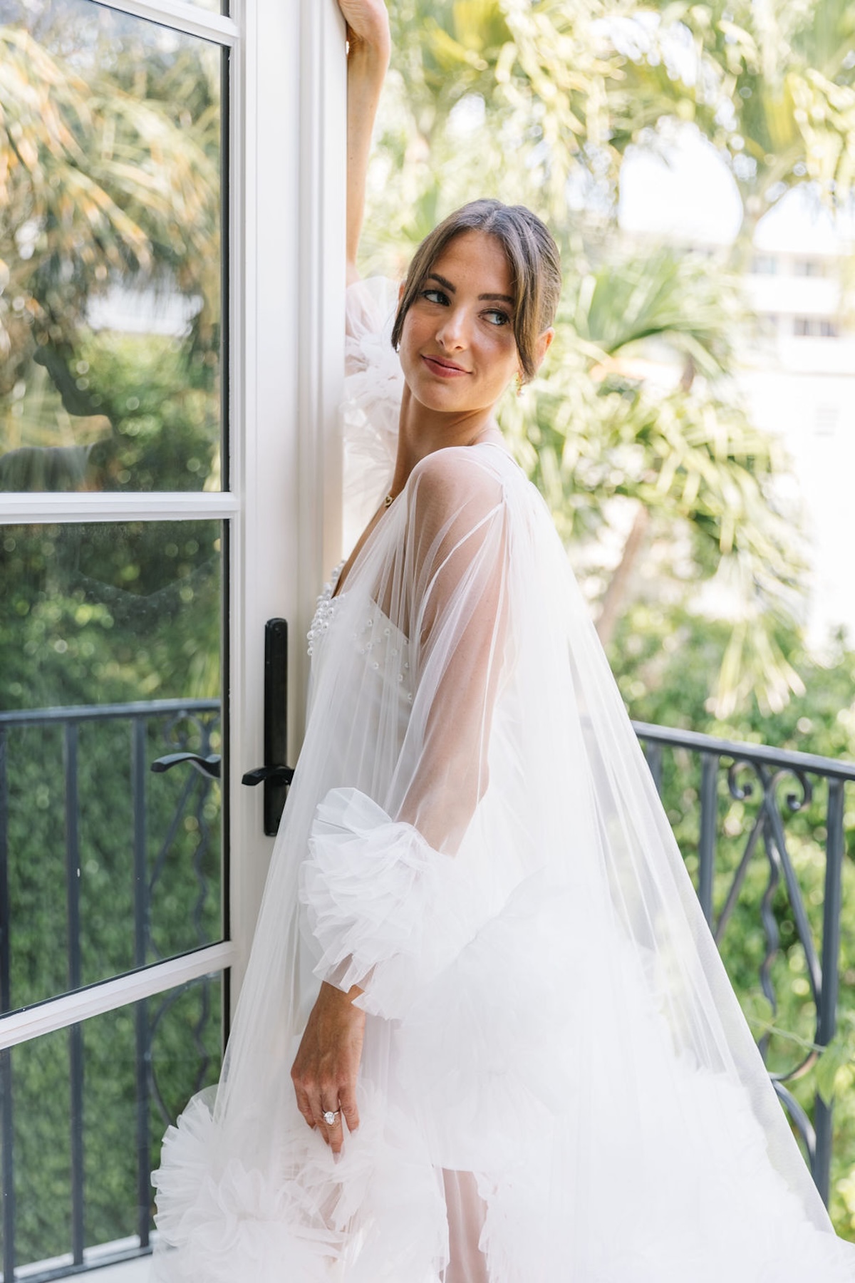 long bridal robe