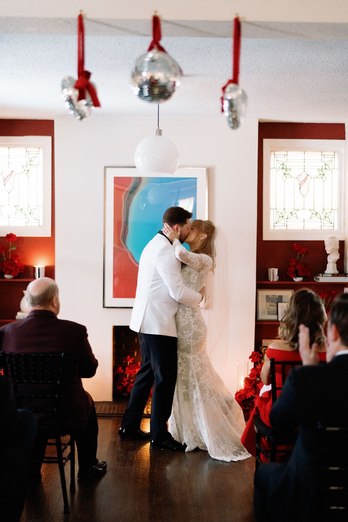 heart shaped disco balls for wedding