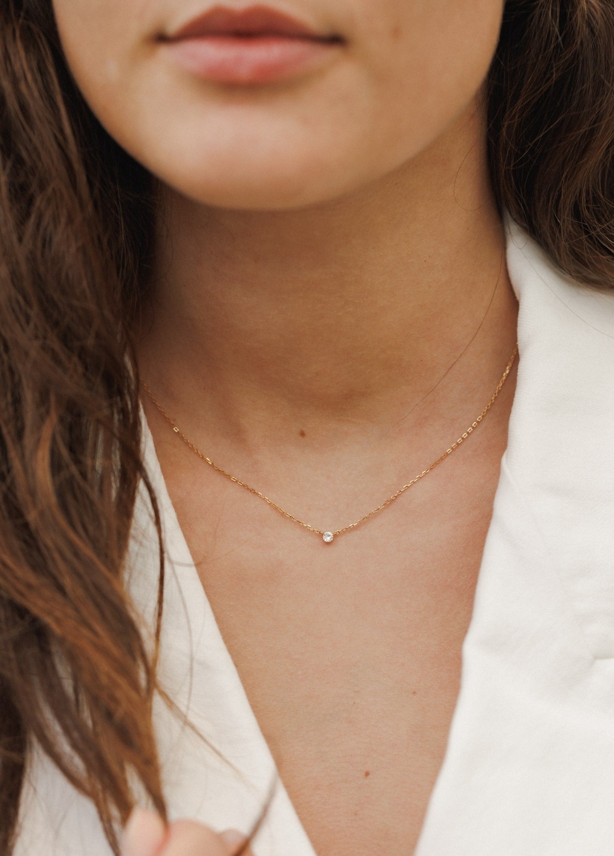 diamond necklace by gldn